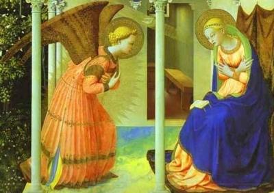 Detail From Annunciation of The Blessed Virgin Mary By Fra Angelico