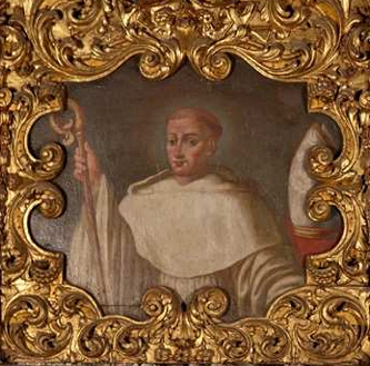 Detail Of A Silver Reliquary Bust Of Blessed Baudoin Of Rieti Containing His Skull Date And Aritst Unknown Cathedral Of Rieti Italy