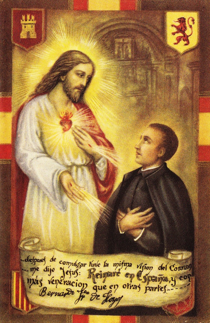 Detail Of A Painting Of Blessed Bernardo Francisco De Hoyos Seña Date And Artist Unknown