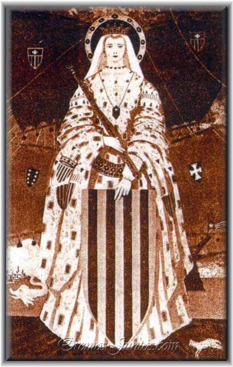 Detail Of A Blessed Esclaramunda Of Majorca Date And Artist Unknown