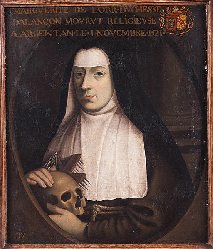 Detail Of A Painting Of Blessed Margaret Of Lorraine Artist And Date Unknown