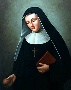 Detail Of A Painting Of Blessed Maria Adeodata Pisani Date And Artist Unknown