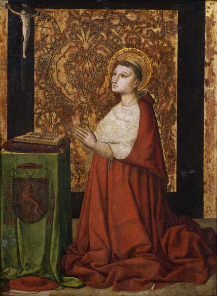Detail From The Vision Of Peter Of Luxembourg By The Master Of The Avignon School C1450 78 X 58 Cm Musée Calvet Avignon France