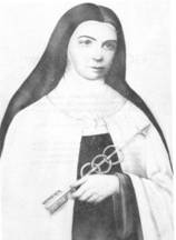 Detail Of A Blessed Petrus Of Saint Mary Holy Card