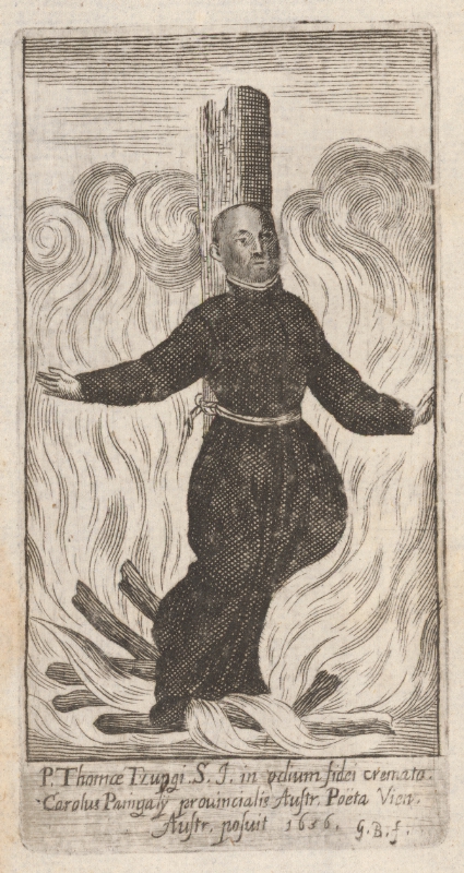Detail Of An Antique Blessed Thomus Tsuji Holy Card Date And Artist Unknown
