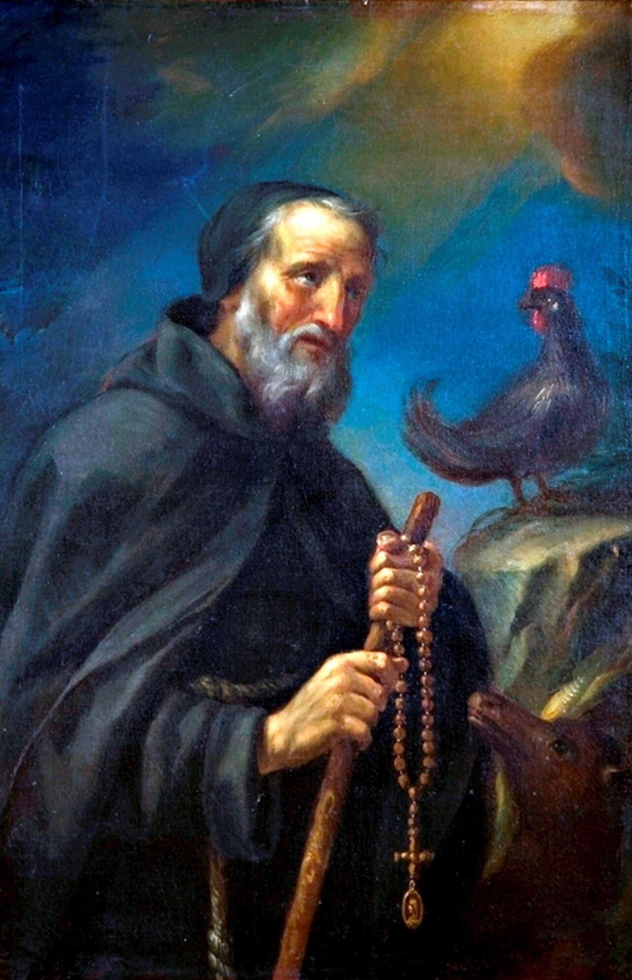 Detail Of An Oil Painting Of Blessed Torello Of Poppi By Marchetti Giuseppe 18Th Century Municipal Art Collection Of Forlimpopoli Italy Photographed On 17 July 2017 By Michi Abba Image