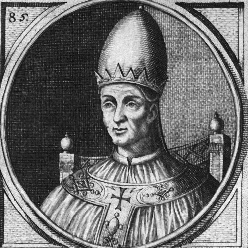 Portrait of Saint Sergius I Taken From Effigies Pontificum Romanorum Dominici Basae