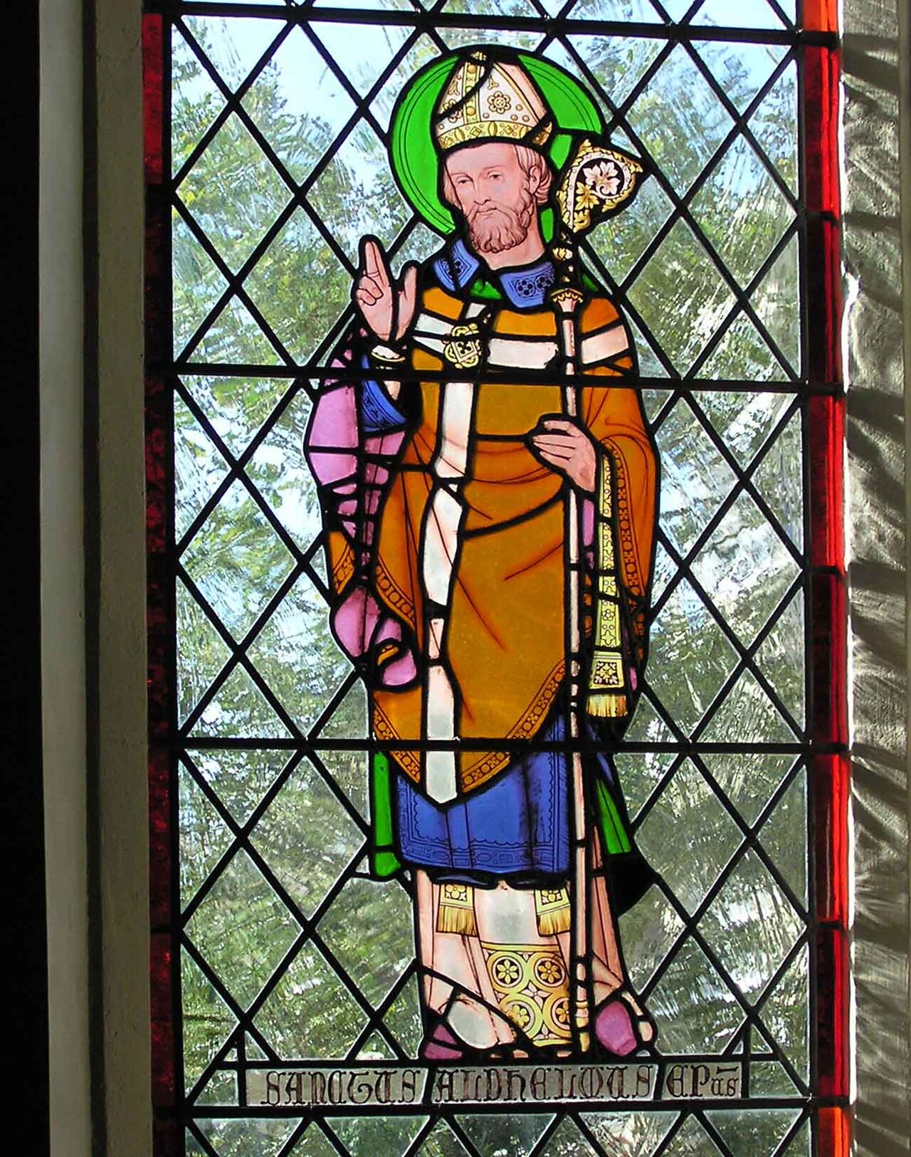 Wall Plaque of Saint Alhelm Church of Saint Aldhelm Malmesbury England Date Unknown Artist Unknown Photographed By Adrian Pingstone In February 2005
