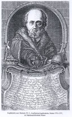 Detail of An Illustration of Saint Bardo of Mainz Date And Artist Unknown
