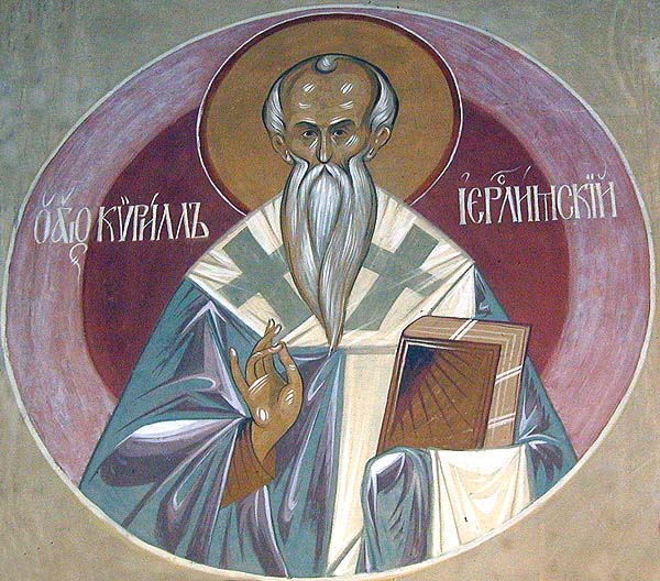 19Th Century Illustration of Saint Cyril of Jerusalem By Francesco Bartolozzi