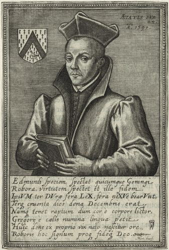 Detail of A 1614 Illustration of Saint Edmund Gennings From The National Portrait Gallery