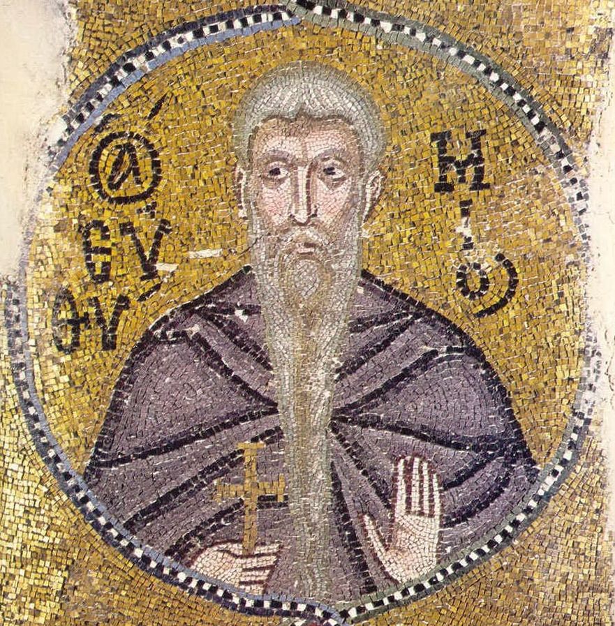 Detail of An Anonymous Icon of Saint Euthymius The Great