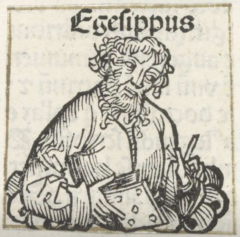 Illustration of Saint Hegesippus of Jerusalem From Pictorial Lives of The Saints