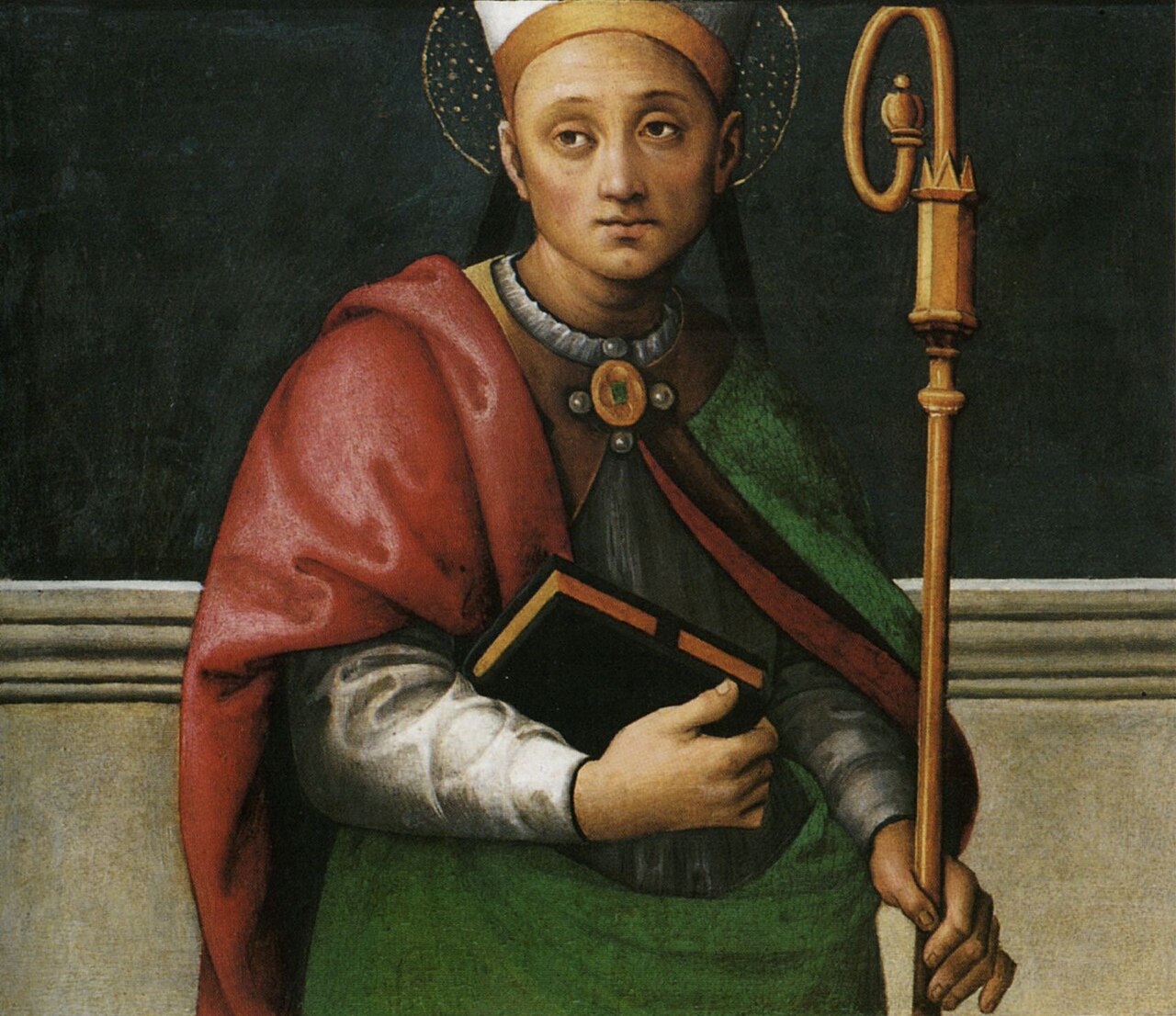 Detail of A Painting of Saint Herculan 1505 By Le Perugin Musée Des BeauxArts De Lyon France Photographed On 18 October 2009 By Theoliane
