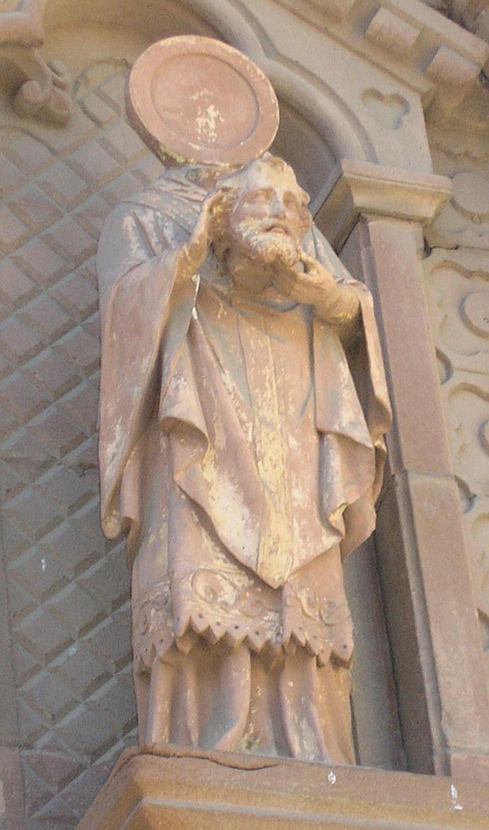 Detail of A Statue of Saint Hilarion of Espalion Date And Artist Unknown Church of Saint John The Baptist Espalion France Photographed By Richard Stracke