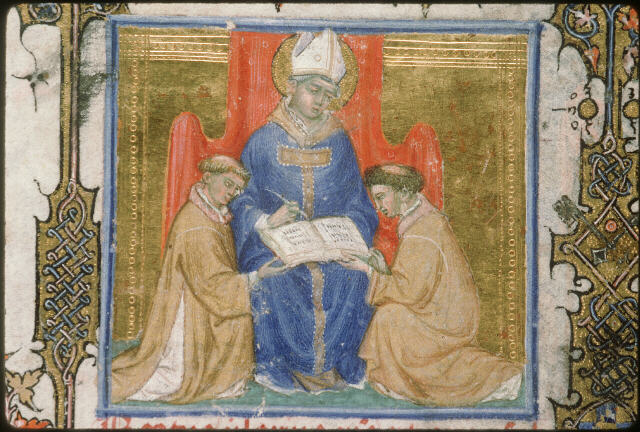 Image of Saint Hilary of Arles From An 14Th Century Manuscript