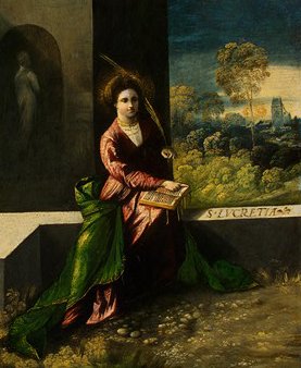 Detail From Martyrdom of Saint Leocricia And Saint Eulalia of Cordoba By Josep Segrelles Plate For Historia De España C1910