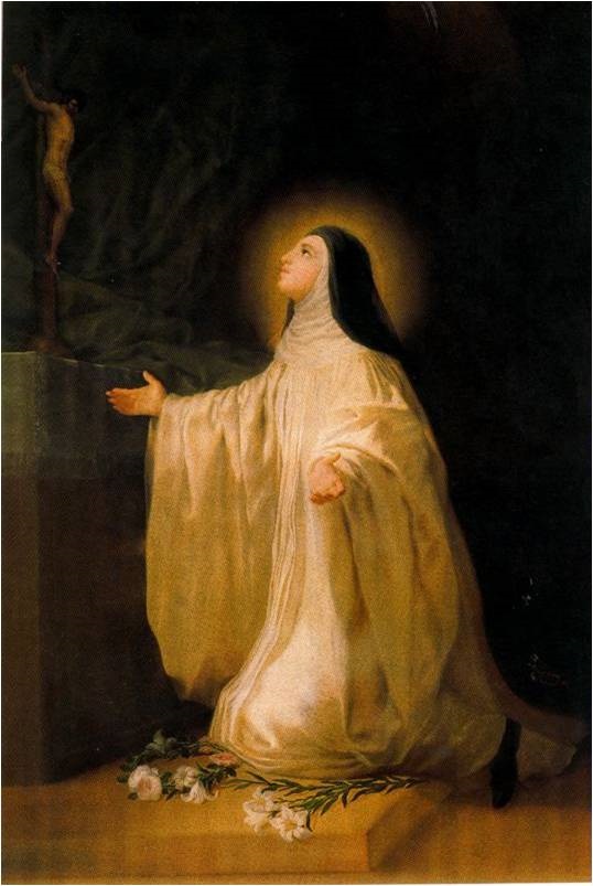 Detail of The Painting Christ Appearing To Saint Lutgarde By Gaspar De Crayer C1653 Convent of The Augustinian Sisters Antwerp Belgium