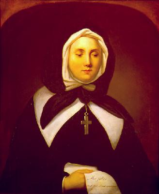 Detail of The Painting Venerable Mere Marguerite Bourgeoys 1900 By Cadieux Et Derome British Library London England