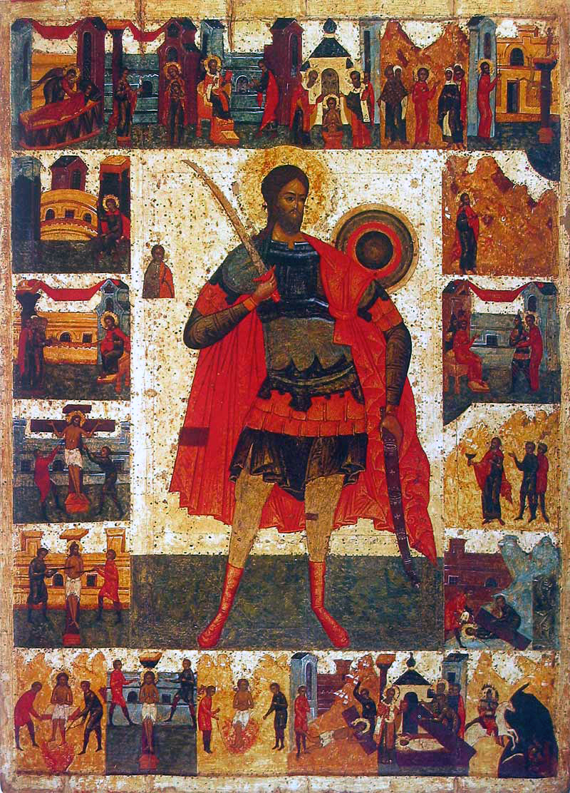 Detail of An Anonymous 19Th Century Painting of Saint Nicetas The Goth