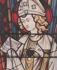 Stained Glass Window of Saint Norbert of Xanten By Capronnier Skipton England Swiped With Permission Off The Flickr Account of Father Lawrence Lew Op