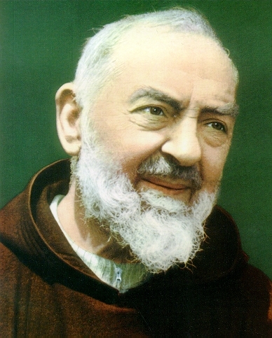 Detail of A Photograph of Padre Pio Date Unknown