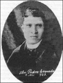 Detail of An Illustration of Saint Pedro Esqueda Ramírez By G Bonica 1997