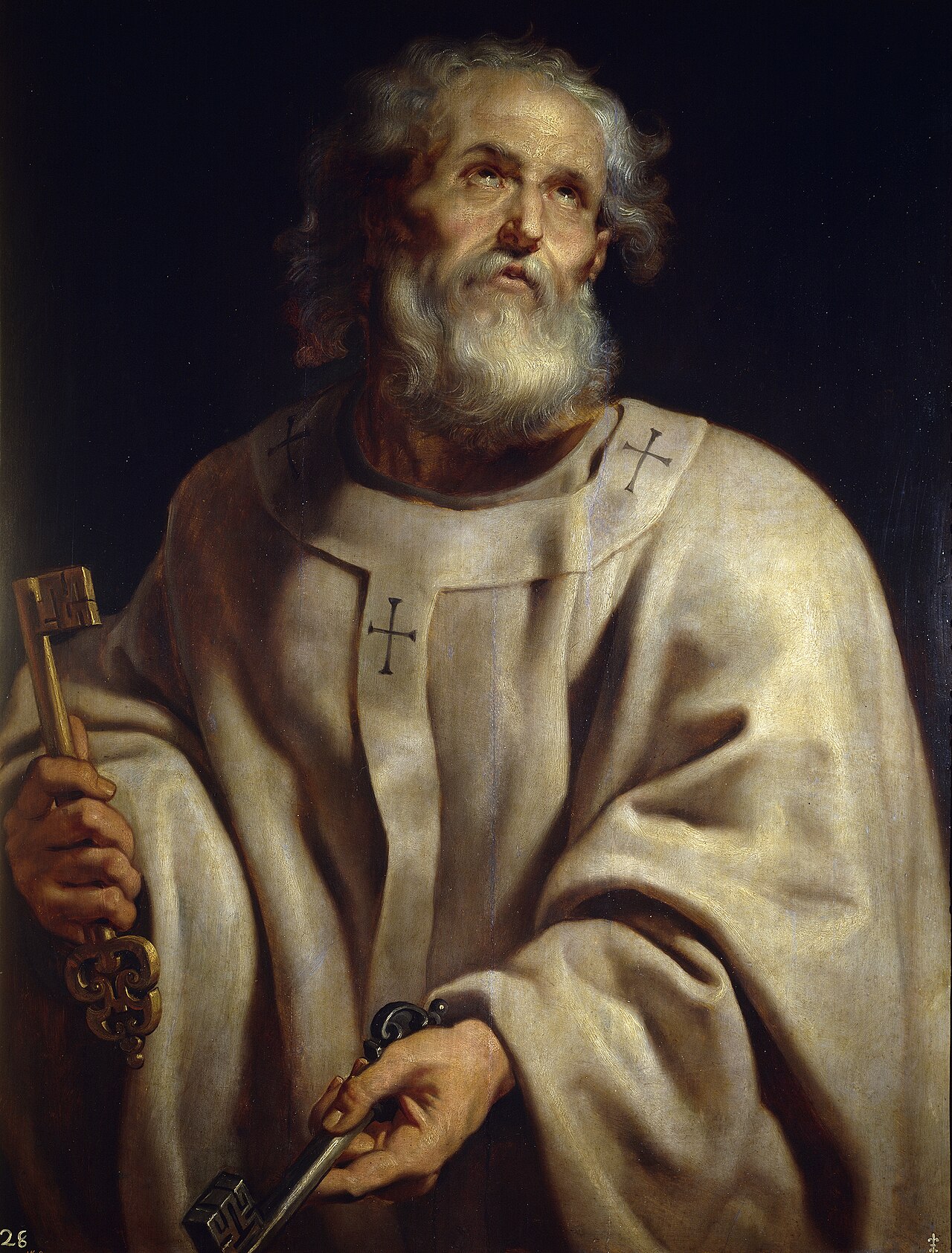 The Painting Saint Peter By Guercino 1650 Crocker Art Museum Sacramento California