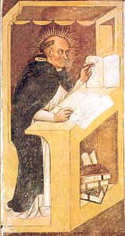 Detail of A Painting of Saint Raymond of Penyafort Date And Artist Unknown