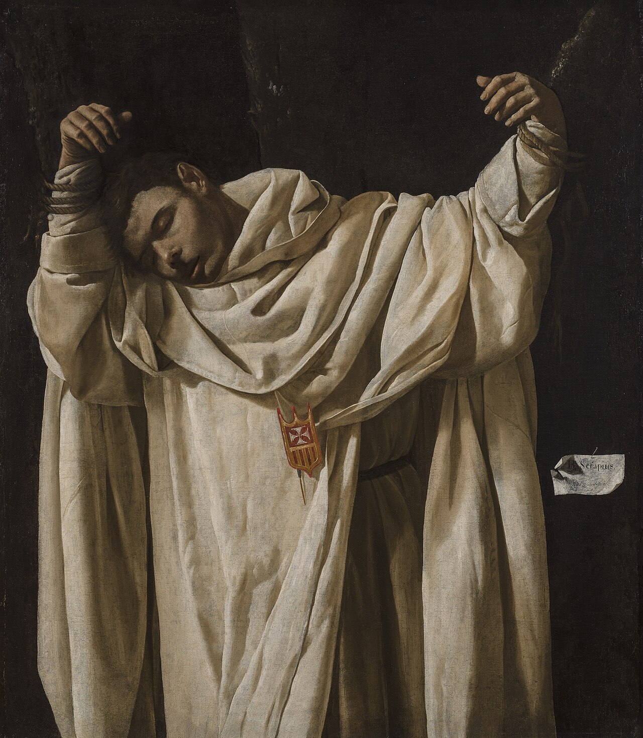 Detail of The Painting The Martyrdom of Saint Serapion By Francisco De Zurbaran 1628 Wadsworth Atheneum Hartford Connecticut